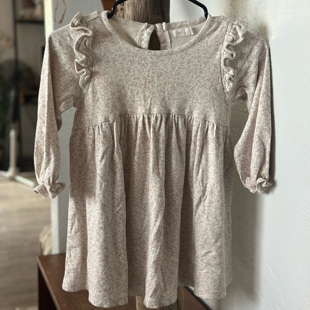 Charming Floral Long Sleeve Dress